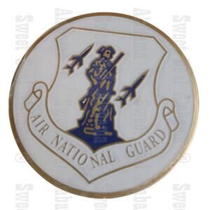 U.S. Air National Guard Novelty Emblem, 2" Display Plaque Sticker Emblem